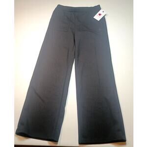 Champion Girls' Wide Leg Ribbed Lounge Pants - Black Size XL NWT